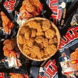 Mì Tôm Ăn Sống Vị Gà Viên Cay 38gr Dạng Viên - bịch 12 gói Miến Food 3