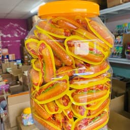 Sỉ ( Hộp x 100c ) Kẹo Dẻo Hình Hot Dog Hộp Siêu To Khổng Lồ Thơm Ngon Hấp Dẫn, Ăn Vặt Cổng Trường Candy Chua Snack Food 4