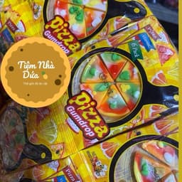 Bịch 40 gói kẹo dẻo pizza, kẹo pizza màu sắc dẻo ngọt, kẹo dẻo pizza siêu ngon hấp dẫn Candy Food Snack Ăn Vặt Thức Ăn 3