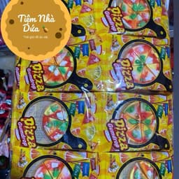 Bịch 40 gói kẹo dẻo pizza, kẹo pizza màu sắc dẻo ngọt, kẹo dẻo pizza siêu ngon hấp dẫn Candy Food Snack Ăn Vặt Thức Ăn 1
