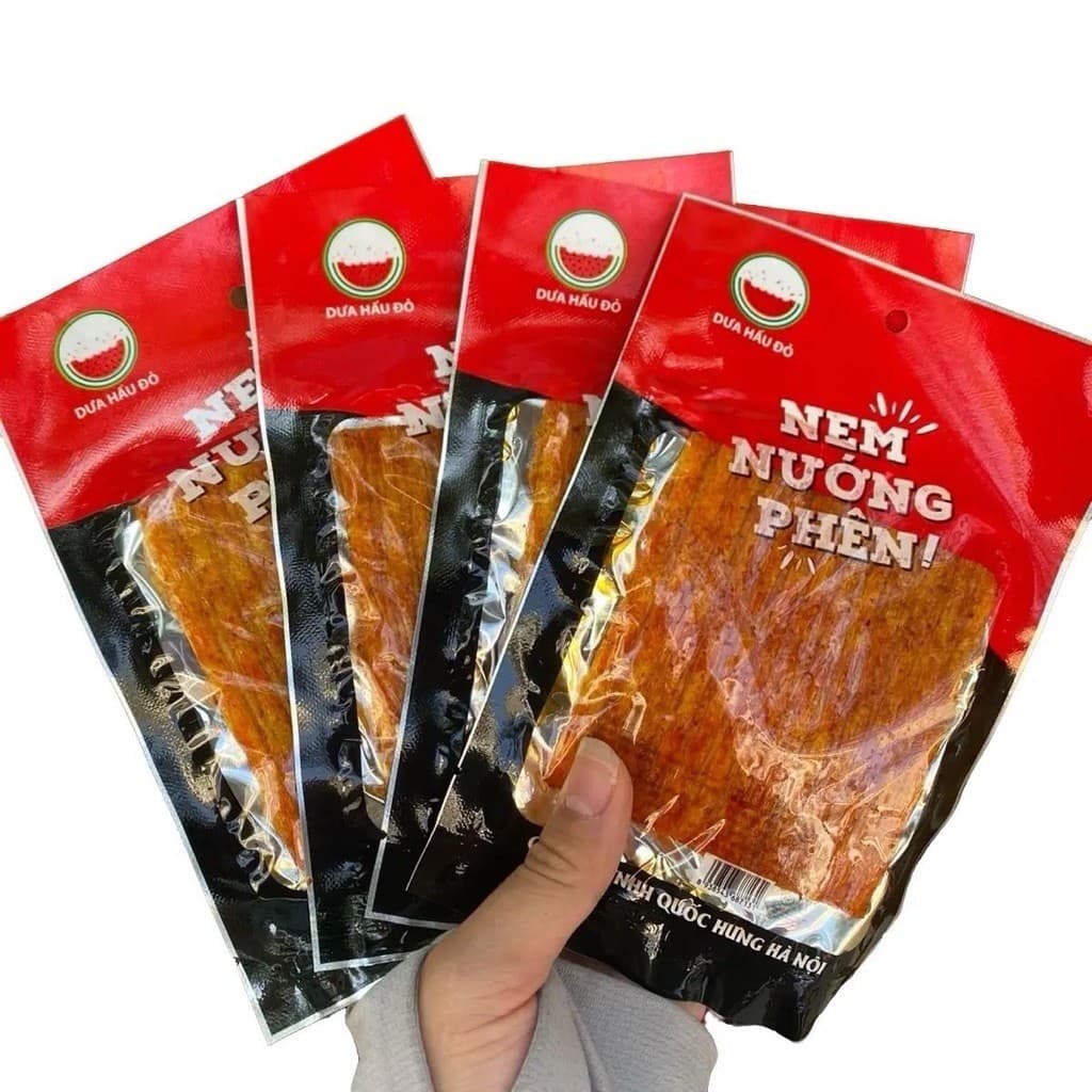 Sỉ ( Bịch x 30g ) NEM NƯỚNG PHÊN, ĂN VẶT DƯA HẤU ĐỎ , ăn vặt cổng trường Food