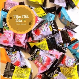 Sỉ ( Lọ hơn 100c ) Kẹo Siêu Chua SOUR, Ăn Vặt Cổng Trường Candy Snack 5