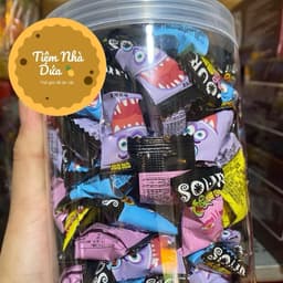 Sỉ ( Lọ hơn 100c ) Kẹo Siêu Chua SOUR, Ăn Vặt Cổng Trường Candy Snack 3