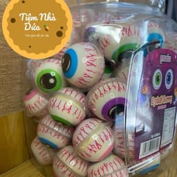 Sỉ ( Hộp x 60v ) Kẹo Dẻo Hình Con Mắt, Vị Dâu, Vị Dưa Hấu,… Hãng Bursting Ball 3D Siêu Ngon hot hot Candy Snack Chua 3