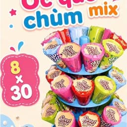 Sỉ (Tháp x 30 cây) Kẹo kem Ốc Quế phủ socola Siêu Ngon Snack Thức Ăn Sô Cô La Food Chocolate 1