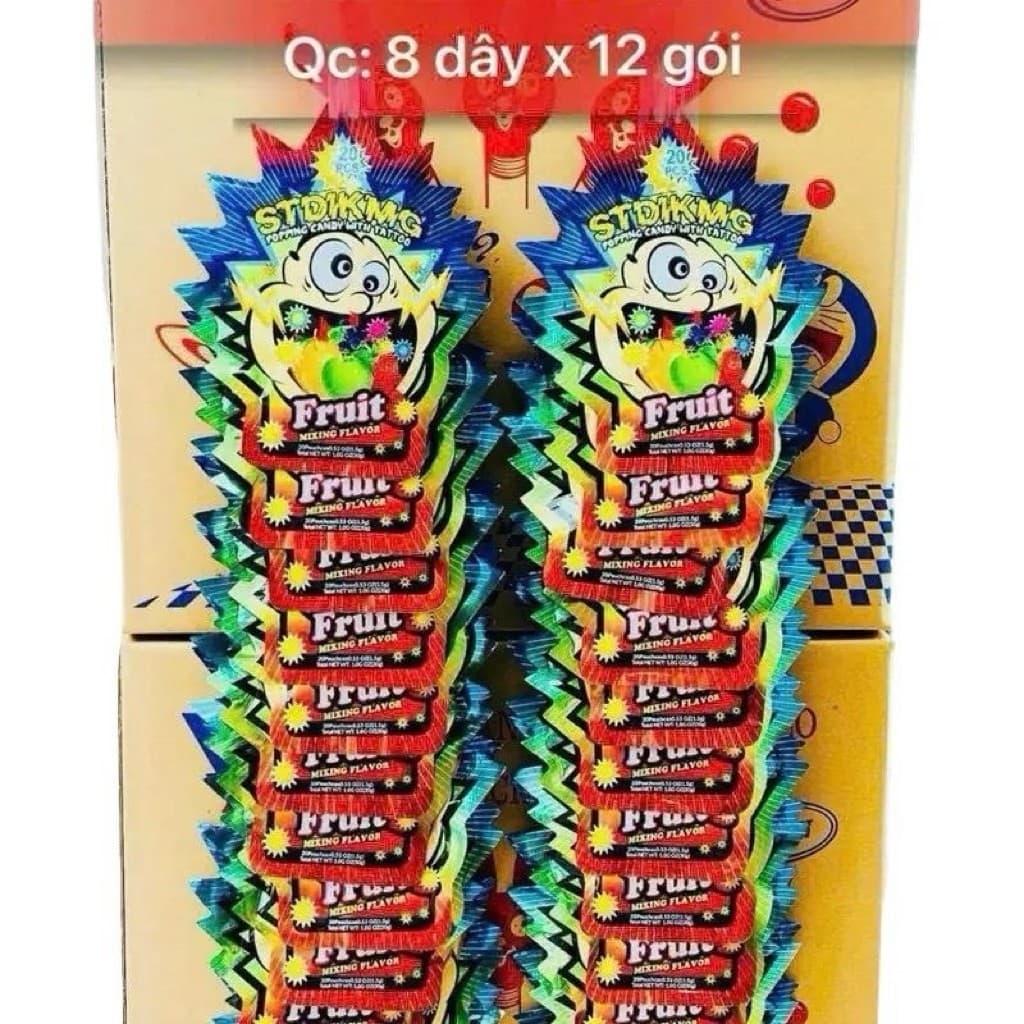 sỉ dây kẹo nổ 12 gói to hàng loại 1