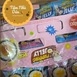 (Bán sỉ) Bịch 40 gói Thạch trứng ốp la kèm kẹo nổ mỗi gói 26 gr siêu ngon cho bé food Snack Ăn Vặt 4