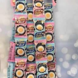 (Bán sỉ) Bịch 40 gói Thạch trứng ốp la kèm kẹo nổ mỗi gói 26 gr siêu ngon cho bé food Snack Ăn Vặt 6