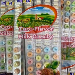 1 Bịch 20 Thanh Kẹo Sữa Vị Khoai Môn (Thanh 20 Viên* 20 Thanh) Snack Ăn Vặt Candy Food Chua 4