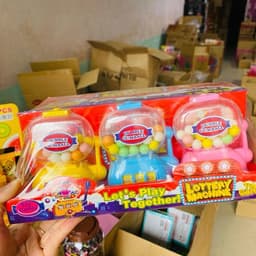 Sỉ lốc 12 cái máy bắn kẹo sịn, máy quay kẹo 40g, trò chơi quay kẹo, kẹo kèm đồ chơi cho bé Kem 4