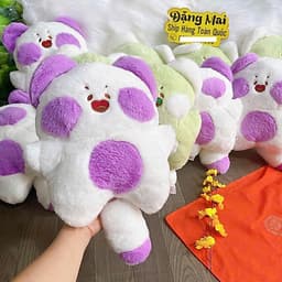 Gấu bông mèo dudu má phính đáng yêu 40cm, đồ chơi hình mèo nhồi bông mềm mại 6
