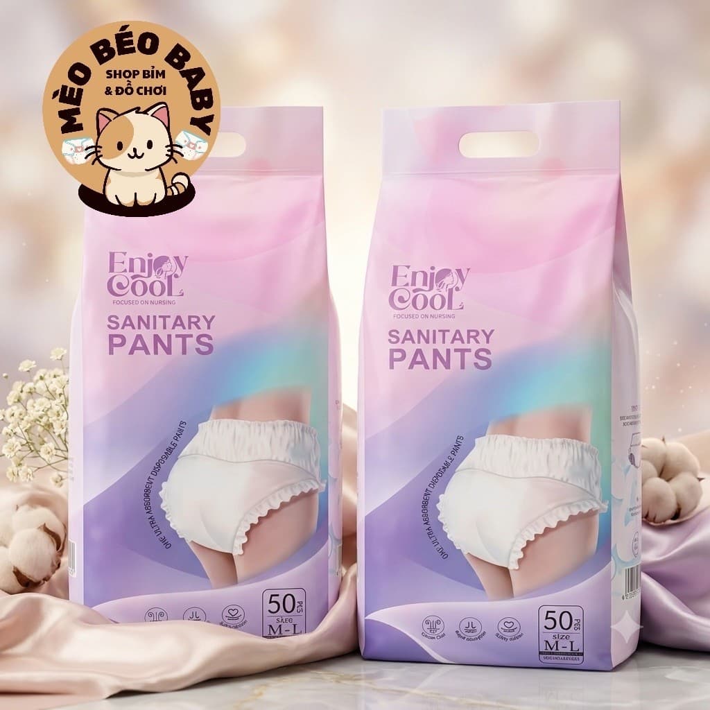 enjoy cool combo 50-100 băng vệ sinh dạng quần bịch 50 miếng