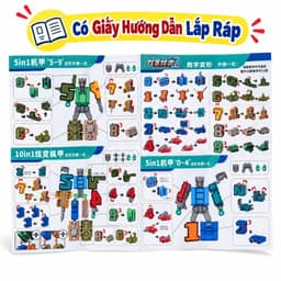 Robot Chữ Số Lắp Ghép Biến Hình Từ Các Con Số 0 - 9 Đồ Chơi Lắp Ráp Cho Bé Phát Triển Tư Duy 5