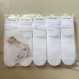 [Combo 10] Tất nữ cổ cao trơn bassic dễ phối đồ, tất vớ cotton thoáng khí thấm hút mồ hôi chân mẫu mới dễ thương 6
