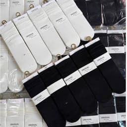 [Combo 10] Tất nữ cổ cao trơn bassic dễ phối đồ, tất vớ cotton thoáng khí thấm hút mồ hôi chân mẫu mới dễ thương 1