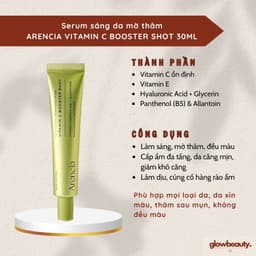 Tinh Chất  Dưỡng Sáng Da, Mờ Thâm Arencia Vitamin C Booster Shot 30ml 7