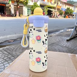Bình giữ nhiệt XCUP NIUMI 600ml inox  ống hút, giữ nhiệt lâu, tiện học tập & làm việc 7