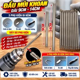 Đầu Mũi Khoan 9cm, 14cm M4 Sử Dụng Trong Công Trình 2