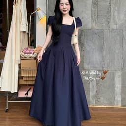 VÁY KEM CỔ U THANH LỊCH ( ẢNH CHUPH THẬt) 7