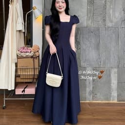 VÁY KEM CỔ U THANH LỊCH ( ẢNH CHUPH THẬt) 6