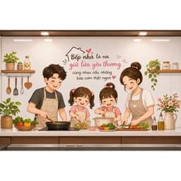 Miếng Dán bếp, Decal dán bếp chống dầu mỡ, chống chay kt 60*90cm 7