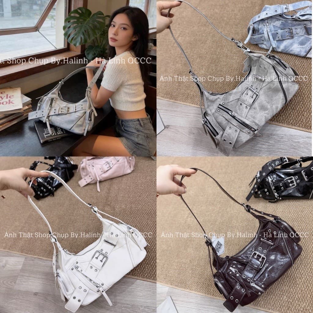 Túi Kẹp Nách Đeo Chéo Nội Địa Đai Khuy Chéo RMBL