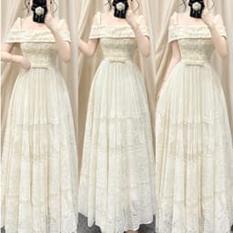 Xukadress_Váy ren lưới xoè cao cấp, váy ren lưới xoè dự tiệc 1