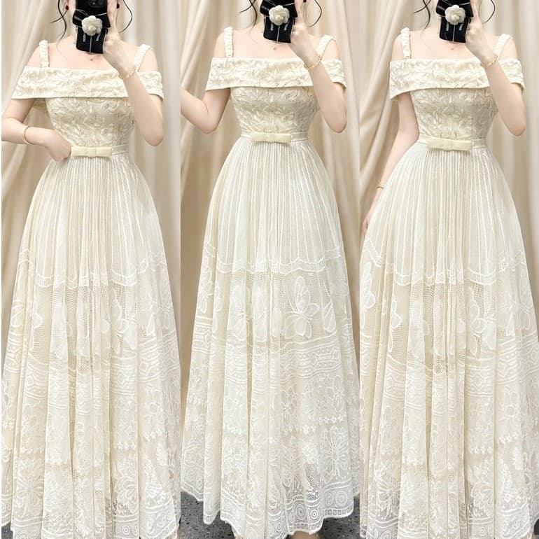 Xukadress_Váy ren lưới xoè cao cấp, váy ren lưới xoè dự tiệc
