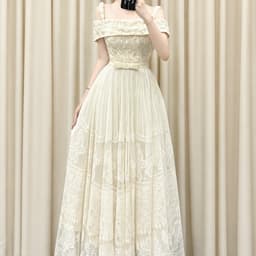 Xukadress_Váy ren lưới xoè cao cấp, váy ren lưới xoè dự tiệc 5
