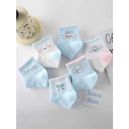 [COMBO] Set 10 Đôi Tất Trẻ Em Hình Cynamol Xinh Xắn Dành Cho bé 1-12 Tuổi Chất Liệu cotton Mềm mại Ấm áp 4