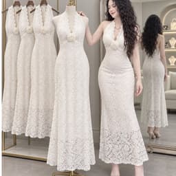 Đầm body ren Xukadress, váy ren dáng dài quyến rũ, gợi cảm cho nữ đi tiệc đi chơi 1