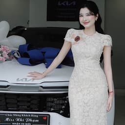 Đầm body ren kem Xukadress, váy ôm dáng dài sang chảnh cho nữ đi chơi đi tiệc 4