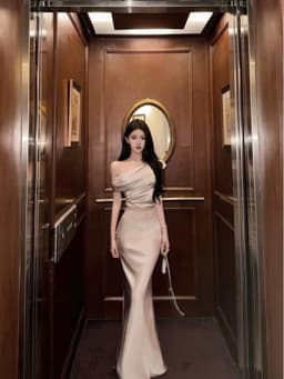 SET LỤA LỆCH VAI PHỐI REN TIỂU THƯ SANG CHẢNG 4