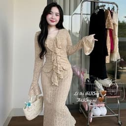 Xukadress_ Set ren đuôi cá bèo cổ – đồ nữ đi tiệc sang trọng  – tôn dáng – đi tiệc cực xinh 5