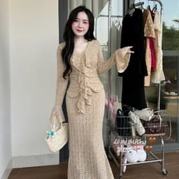 Xukadress_ Set ren đuôi cá bèo cổ – đồ nữ đi tiệc sang trọng  – tôn dáng – đi tiệc cực xinh 6