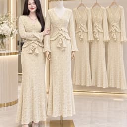 Xukadress_ Set ren đuôi cá bèo cổ – đồ nữ đi tiệc sang trọng  – tôn dáng – đi tiệc cực xinh 1