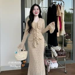 Xukadress_ Set ren đuôi cá bèo cổ – đồ nữ đi tiệc sang trọng  – tôn dáng – đi tiệc cực xinh 4