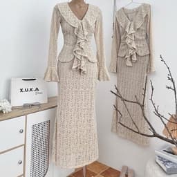 Xukadress_ Set ren đuôi cá bèo cổ – đồ nữ đi tiệc sang trọng  – tôn dáng – đi tiệc cực xinh 8
