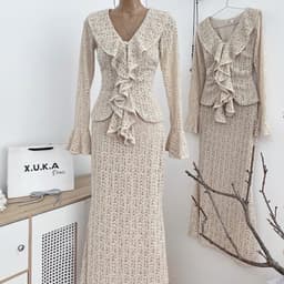 Xukadress_ Set ren đuôi cá bèo cổ – đồ nữ đi tiệc sang trọng  – tôn dáng – đi tiệc cực xinh 7