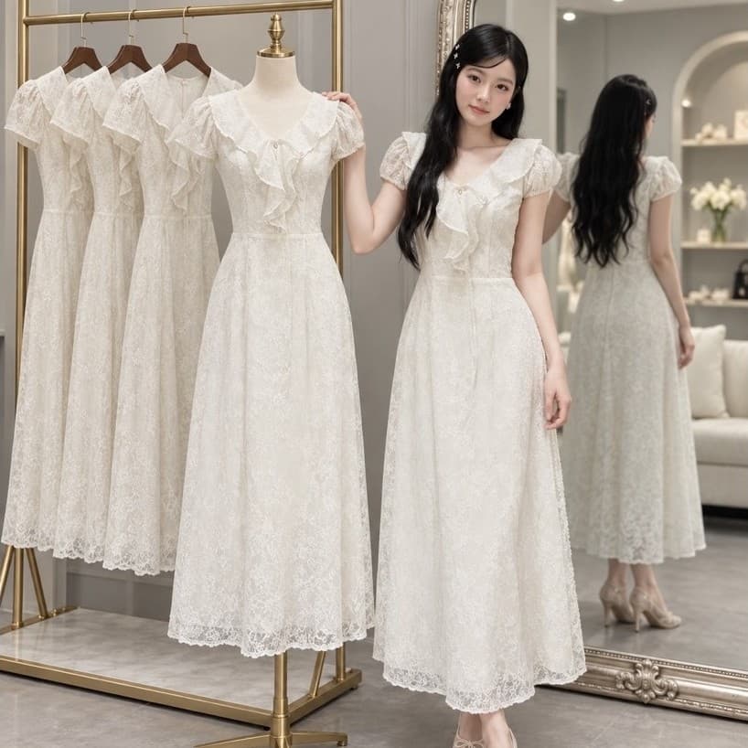 VÁY REN KEM BÈO NGỰC TIỂU THƯ