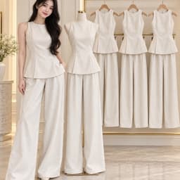 SET KEM suông rộng Xukadress, set đồ sang chảnh 1