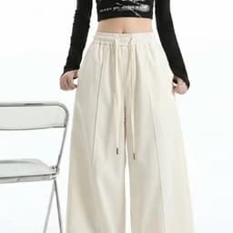 Quần nỉ dáng ống rộng trendy 8
