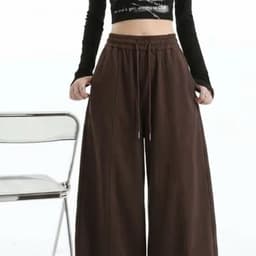 Quần nỉ dáng ống rộng trendy 2