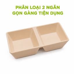 Set 5 Đĩa Chấm Phíp Vuông 2 Ngăn 3 Ngăn 1221 Việt Nhật An Toàn Thực Phẩm Dùng Gia Đình Nhà Hàng GD368 8