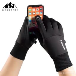 Găng tay lái xe SPORT chất liệu vải nỉ co giãn lót nỉ giữ ấm Freesize 4