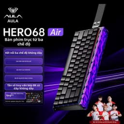 (New-BH 6th) Bàn phím cơ không dây rapid trigger Hero68he air 3 mode | led RGB 1