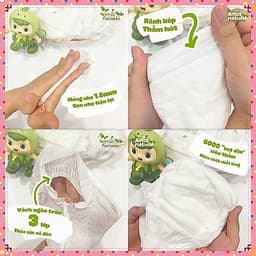 COMBO 3 BỊCH Tã Bỉm AMOR NATURAL Việt Nam Mặt Bông Organic, Công Nghệ Air Skin Độc Quyền 6