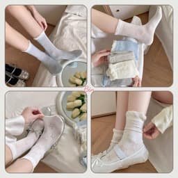 🎀 SET 6 ĐÔI TẤT NỮ NƠ XINH – NHẸ NHÀNG, DỄ THƯƠNG 🎀 1