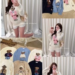 EMPINKSTUDIO / ( SẴN HÀNG) ÁO SWT BEAR RL HÀNG QCCC 1