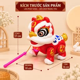 Lồng đèn trung thu thu kỳ lân thiết kế bắt mắt, màu sắc nổi bật,có nhạc , đèn ,nhựa abs,đồ chơi âm nhạc cho bé 4